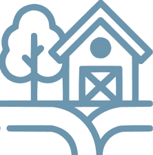 imagem de uma fazenda